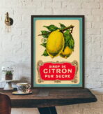 vintage lemon poster