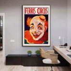 vintage clown poster