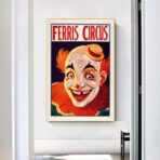 vintage clown poster