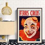 vintage clown poster
