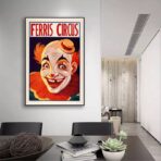 vintage clown poster