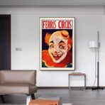 vintage clown poster