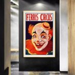 vintage clown poster
