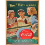 vintage coca cola sport poster