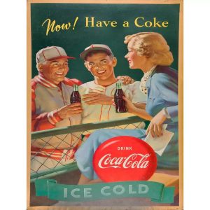 vintage coca cola sport poster