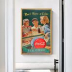 vintage coca cola sport poster