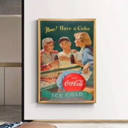vintage coca cola sport poster