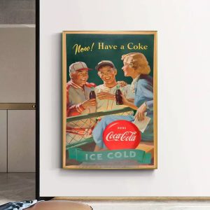 vintage coca cola sport poster