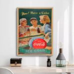 vintage coca cola sport poster