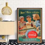 vintage coca cola sport poster