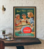 vintage coca cola sport poster