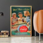vintage coca cola sport poster