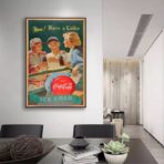 vintage coca cola sport poster