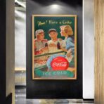 vintage coca cola sport poster