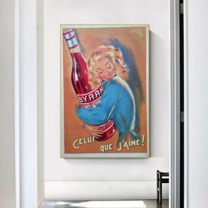 vintage france cocktail poster