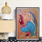 vintage france cocktail poster