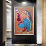 vintage france cocktail poster