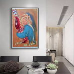 vintage france cocktail poster