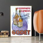 vintage cognac poster