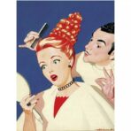 vintage hairdresser poster
