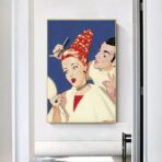 vintage hairdresser poster