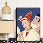 vintage hairdresser poster