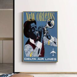 colorful jazz vintage poster