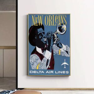 colorful jazz vintage poster