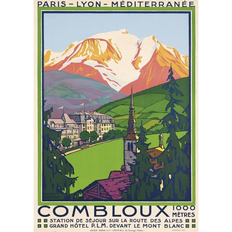 poster combloux poster combloux