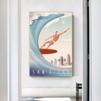 vintage surf competition poster