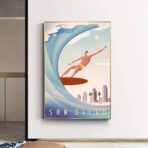 vintage surf competition poster