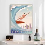 vintage surf competition poster