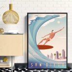 vintage surf competition poster