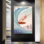 vintage surf competition poster