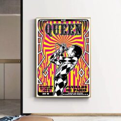 vintage rock concert poster paris