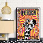 vintage rock concert poster paris