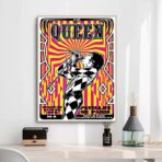 vintage rock concert poster paris
