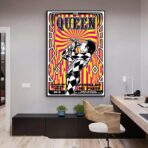 vintage rock concert poster paris