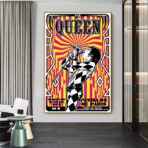 vintage rock concert poster paris