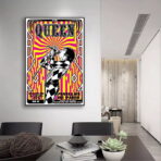 vintage rock concert poster paris