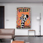 vintage rock concert poster paris