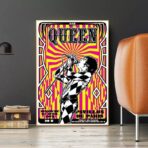 vintage rock concert poster paris
