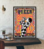 vintage rock concert poster paris