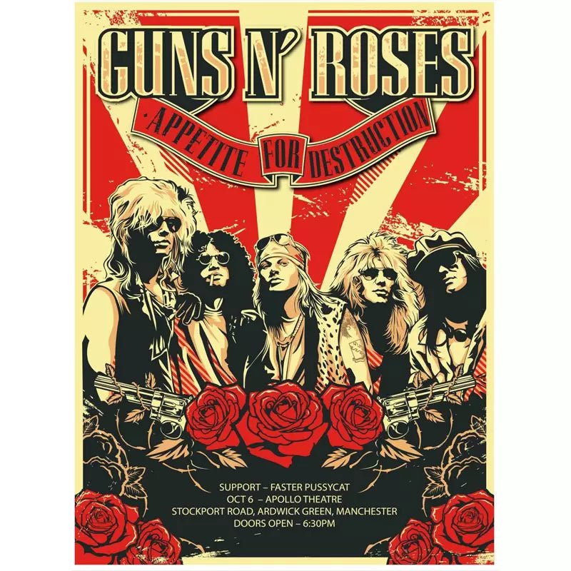 vintage rock concert poster vintage rock concert poster