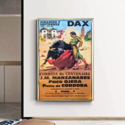 vintage bullfight poster