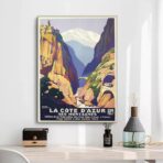 vintage cote dazur poster