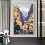 vintage cote dazur poster