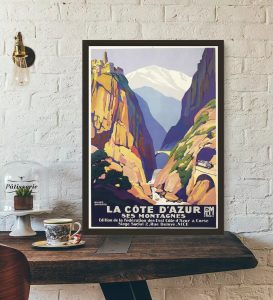 vintage cote dazur poster