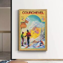 vintage courchevel poster