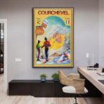 vintage courchevel poster